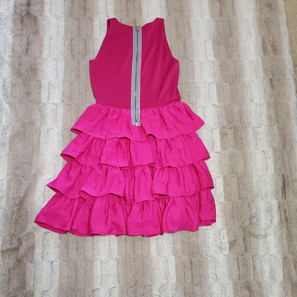 RACHEL RACHEL ROY PINK FRILLY‎ DRESS...SIZE 2 - Picture 4 of 10